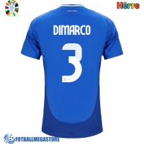 Fotballdrakt Herre Italia Federico Dimarco #3 Hjemmedrakt EM 2024 Kortermet